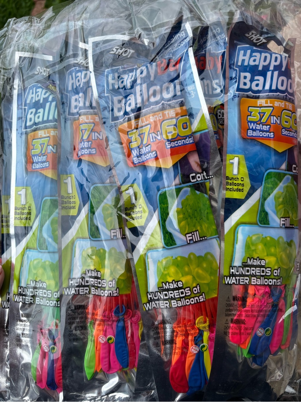 Water Balloons Refill Pack - Assorted Bright Colors 12 pack